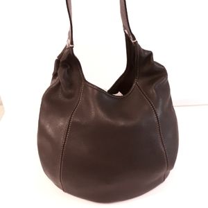 Lucky Brand Black Leather Hobo Bag Shoulder Bag